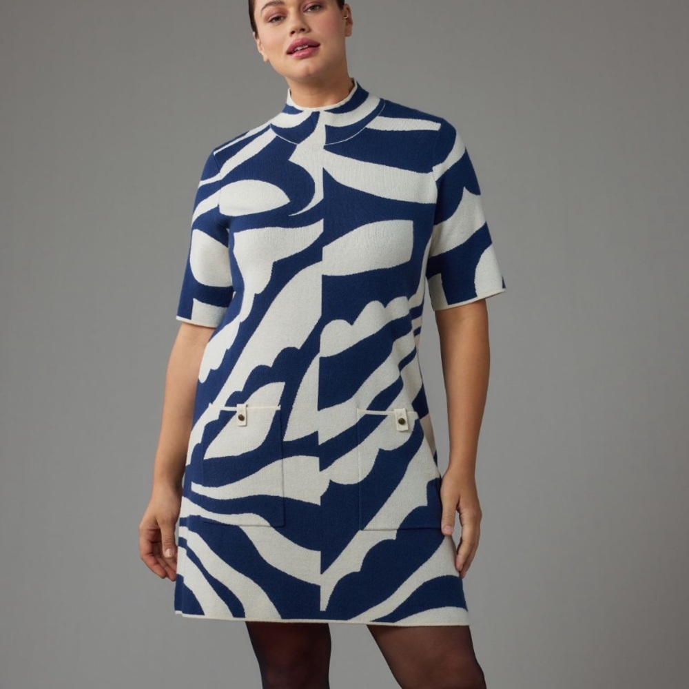 Annalise Mock Neck Sweater Dress by Maeve